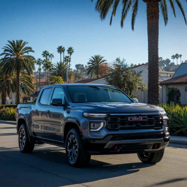 Silver GMC Truck in street – certified Collision repair – friendly certified collision center Silver GMC Truck in street - certified Collision repair - friendly certified collision center